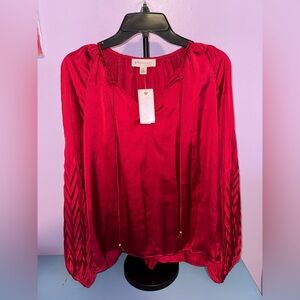 Philosophy Vibrant Red Blouse